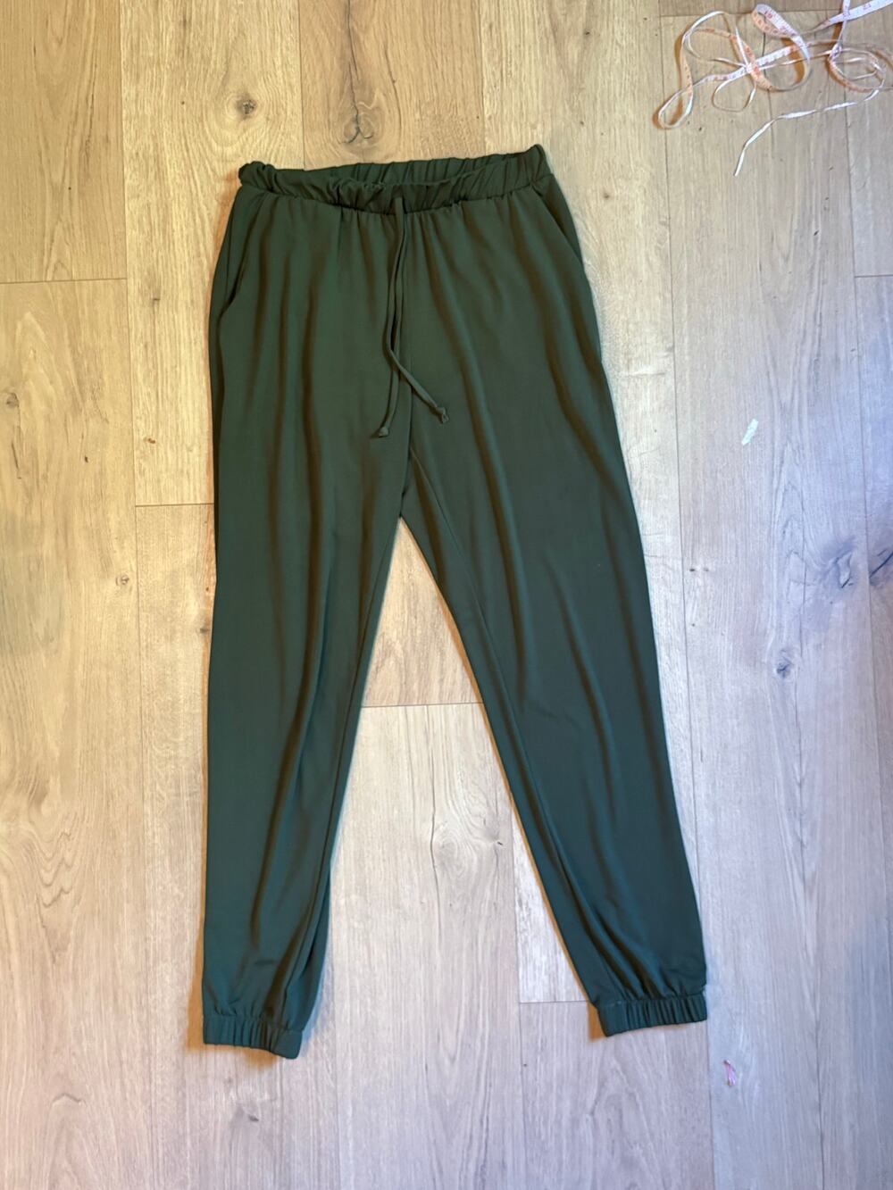 Brigitte Brianna Olive Green Mid Rise Jogger Pants Size Small